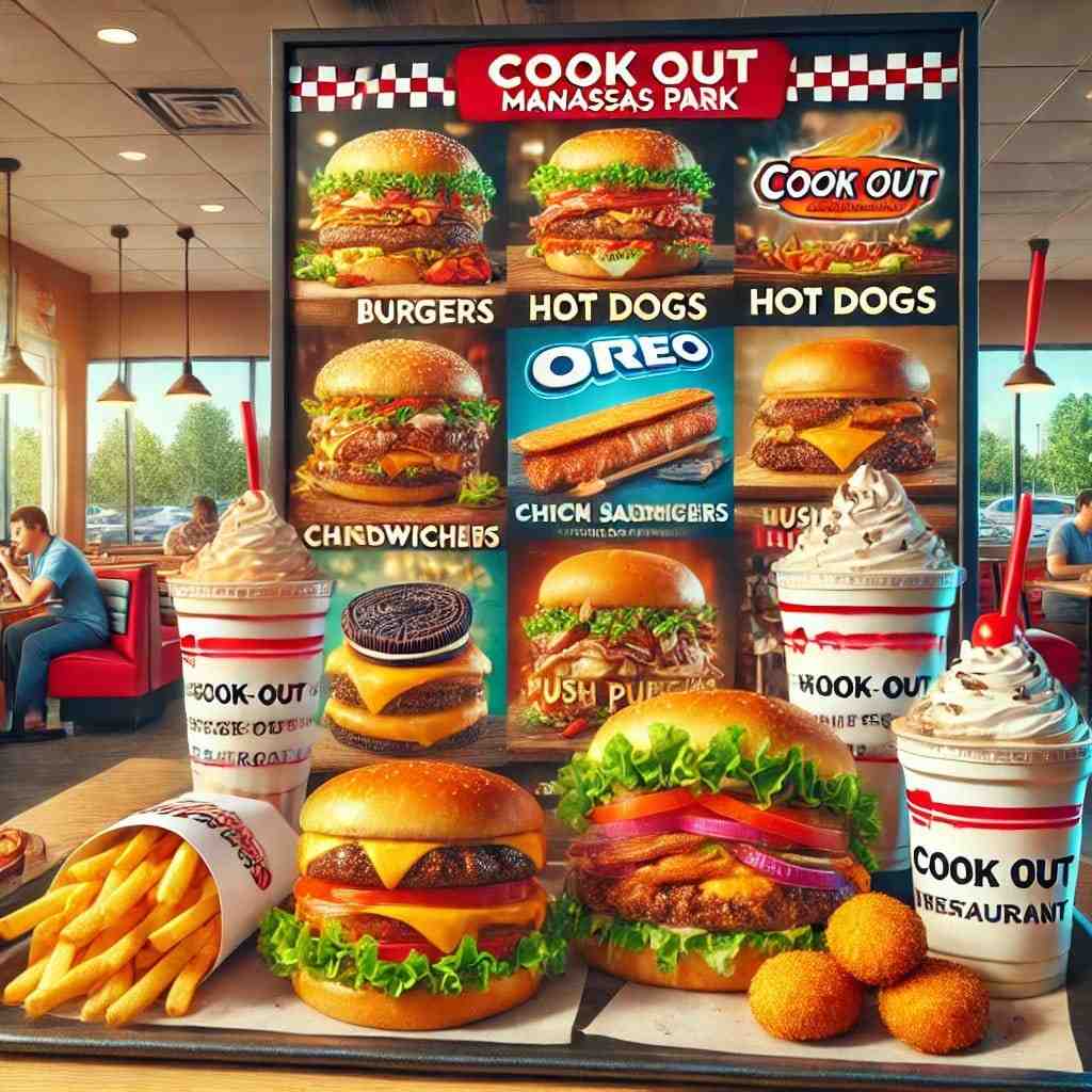 Cook Out Manassas Park Menu